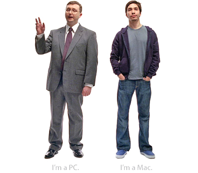 I'm a PC I'm a Mac TV commercial