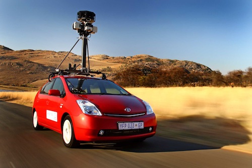 Toyota affixed with Google Street View camera Toyota affixed with Google Street View camera