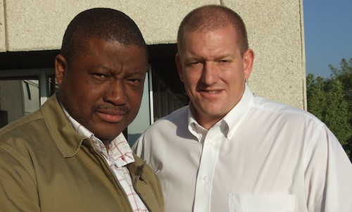 Thami Mtshali and Leon de Fleuriot