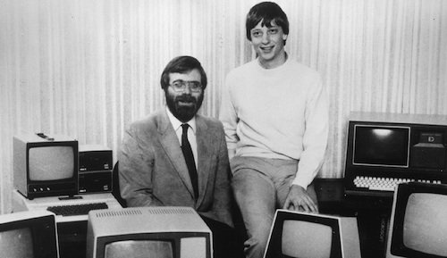 PAUL ALLEN and Bill Gates, seen together in 1981