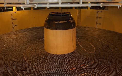 Cable in the hold of the Ile De Batz