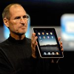 steve jobs with ipad