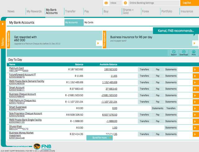 fnb online business bank account application